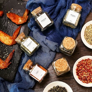 Etiquetas de cocina, Organización de cocina, Etiquetas de especias, Organización del hogar, Etiquetas de cocina, Organización de despensa, Etiquetas de despensa