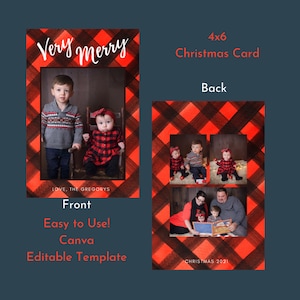 Cartolina di Buon Natale - 4x6 (modello Canva)
