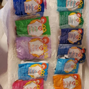 1999 McDonald&#39;s Teanie Beanie Babies