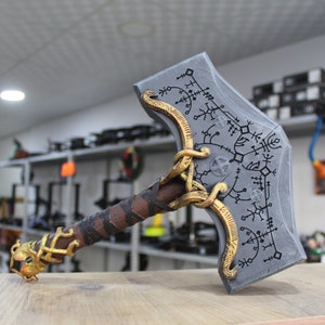 God of War Ragnarok Edition Mjolnir Hammer Replica Thor Box New