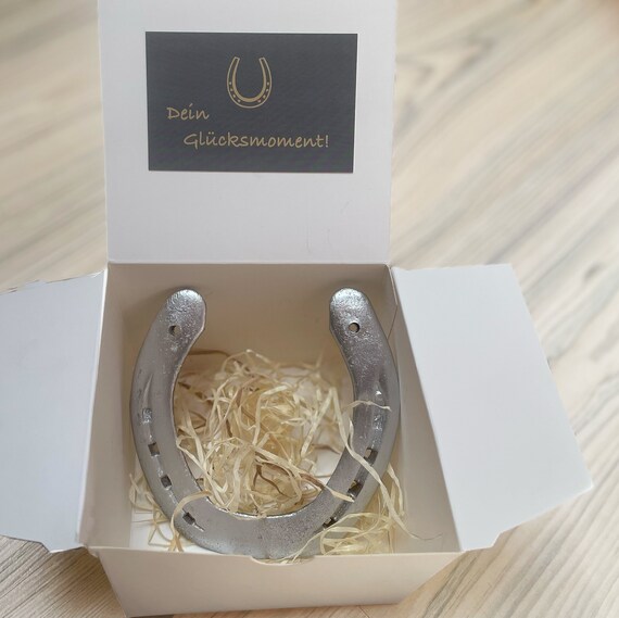 Horseshoe Lucky Charm Original Iron in Silver Etsy