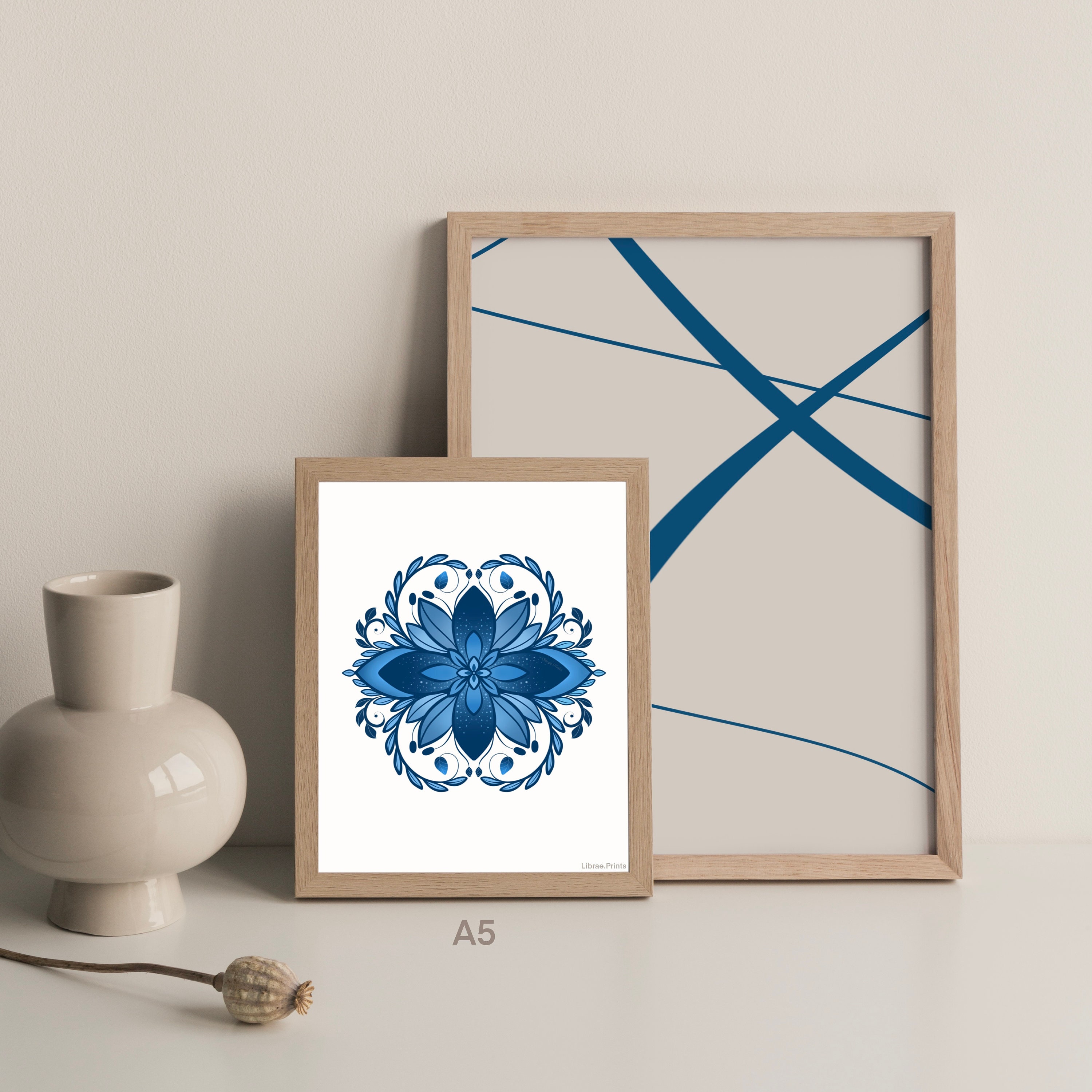 Lotus Flower Print A4/A5/A6 Mandala Art Botanical Prints - Etsy UK