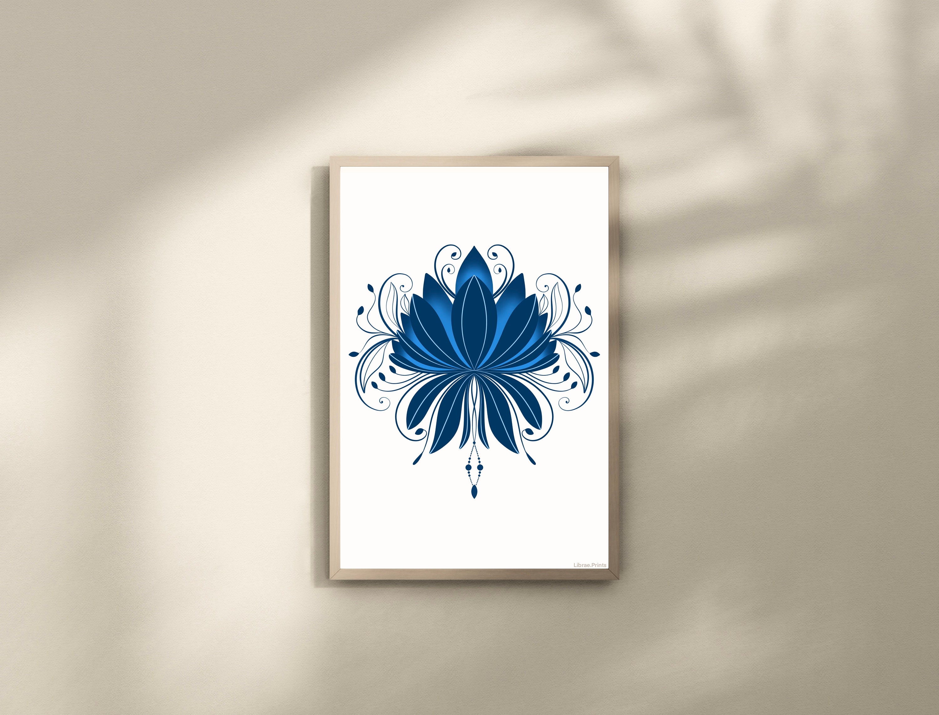 Lotus Flower Print A4/A5/A6 Mandala Art Botanical Prints Boho Art ...
