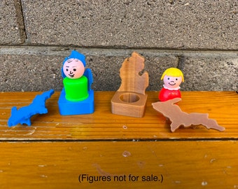 Michigan Themed Chairs and Tables for Vintage Little People, 3D Printed Furniture for Little People or Michigan Gift Ideas