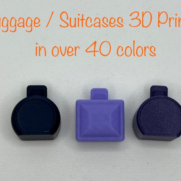 Luggage Toys, Compatible with Vintage Little People Airport, Airplane, Car Luggage Racks, and Luggage Carts, 3D Printed