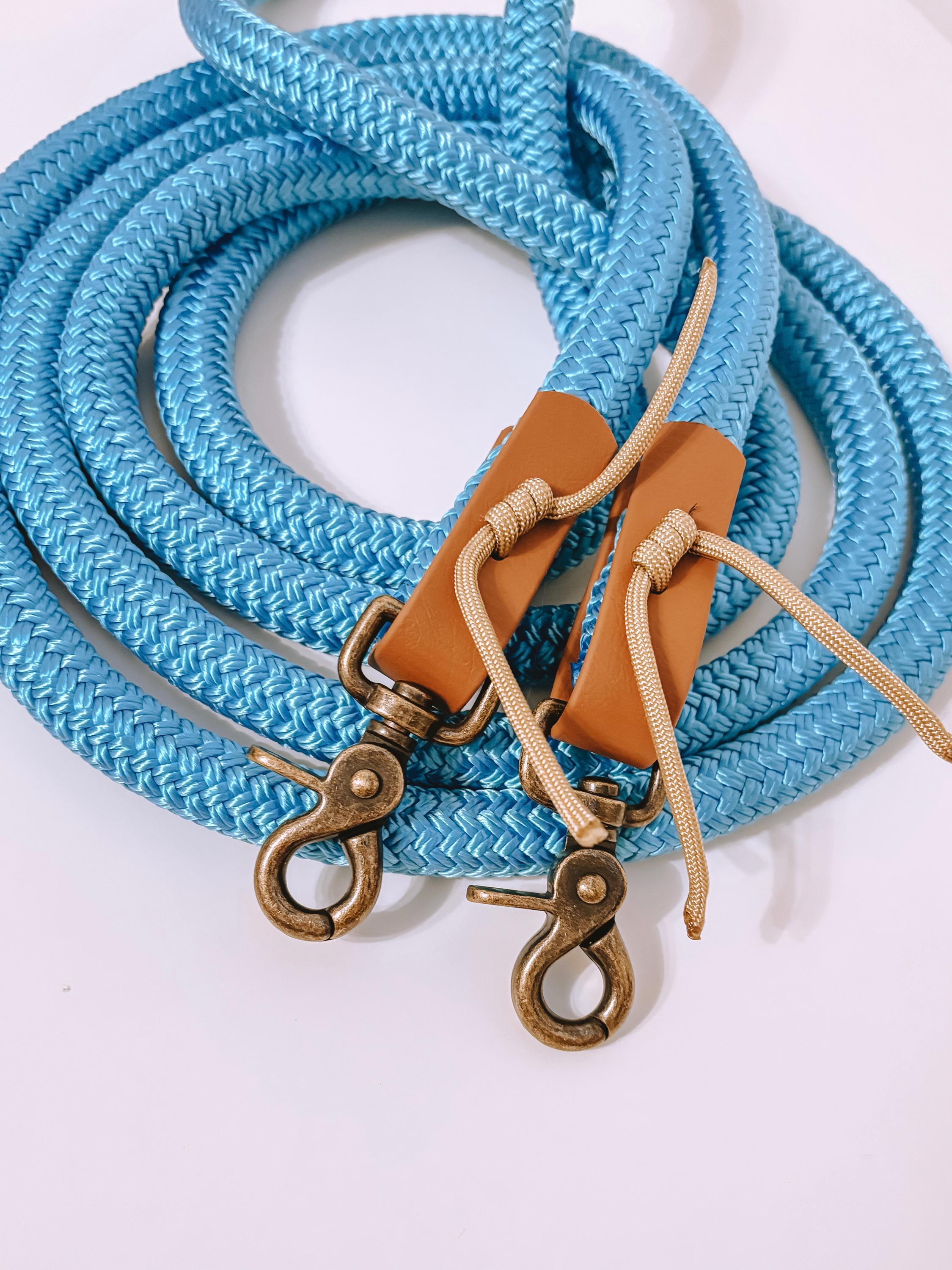 Rênes ouvertes en cuir 1/2 Berlin Custom Leather Rênes ouvertes en cuir 1/2 Berlin Custom Leather