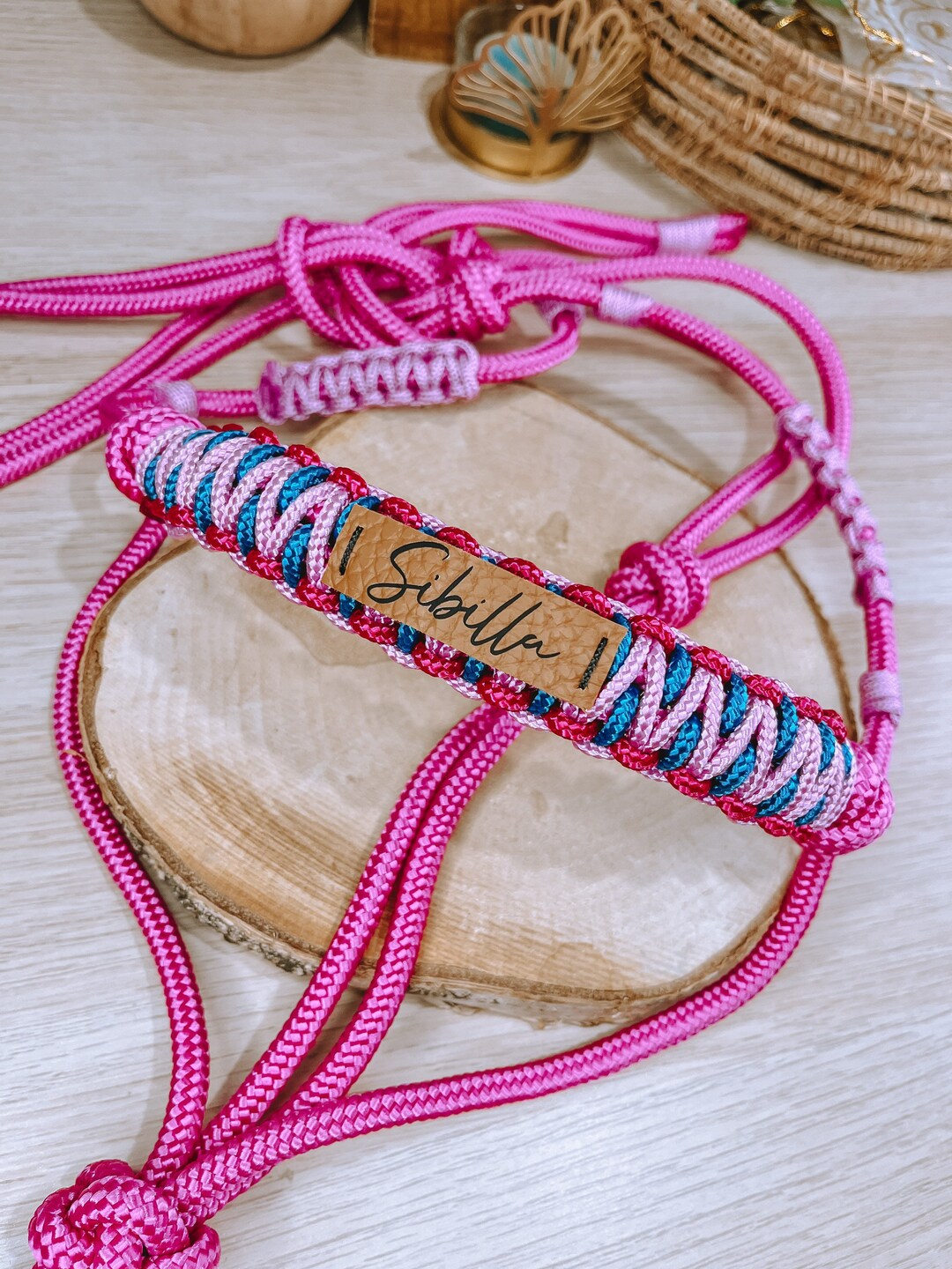 Halter With Braided Nose / Rope Halter / Custom Rope Halter Etsy