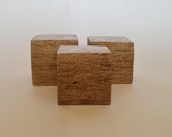 CUBES / Set of 3 / Handmade / Rustic / Sandstone / Stone / Cube / Block / Ornament / Sculpture / Gift