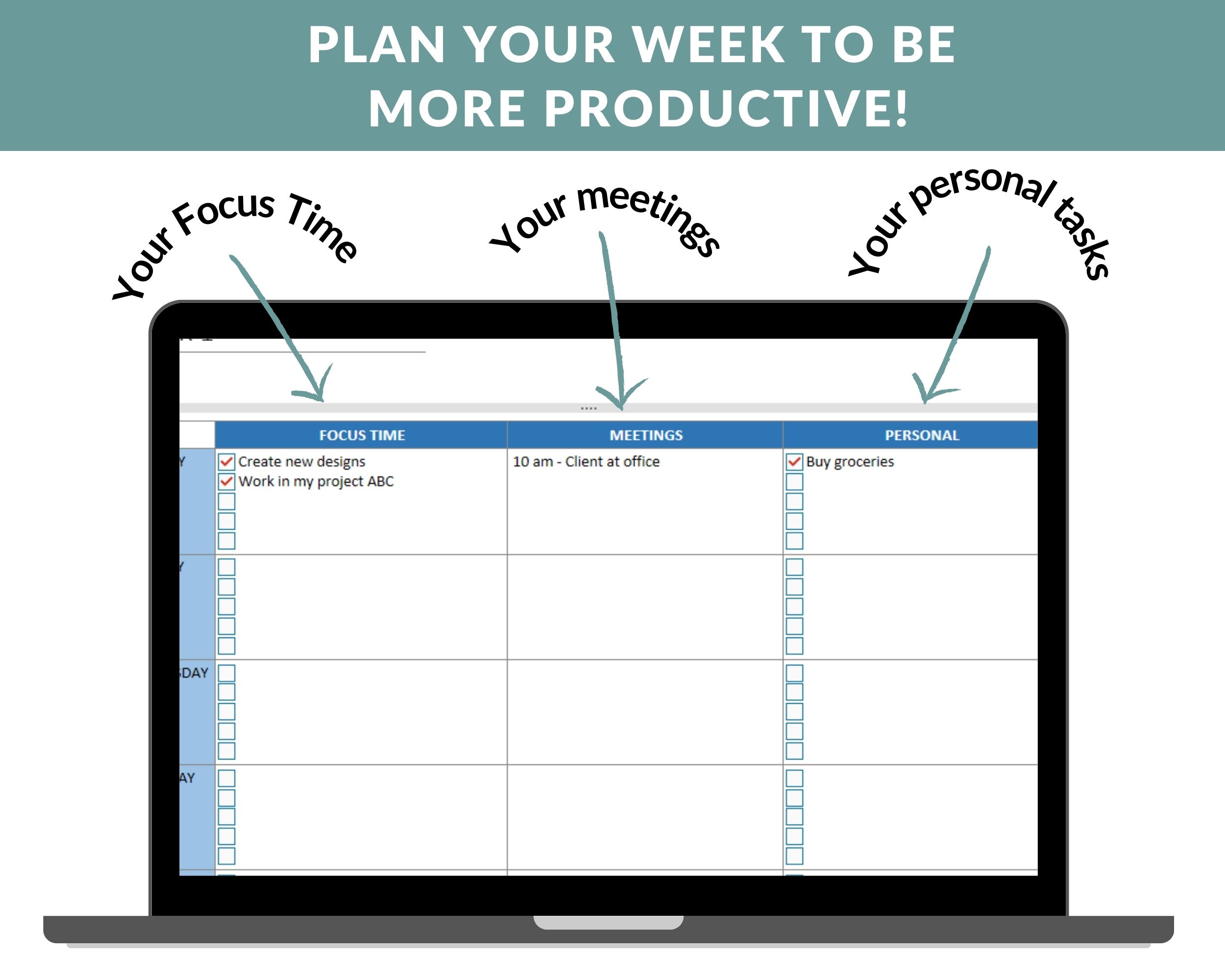 Onenote Planner for Professionals, Undated Onenote Digital Yearly