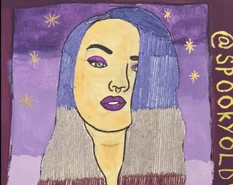 Custom Embroidered Portrait: Made to Order