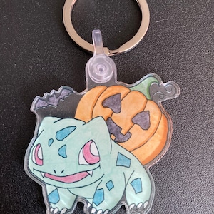 Halloween pumpkin bulbasaur