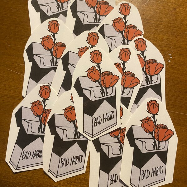 Bad Habit Sticker - Etsy