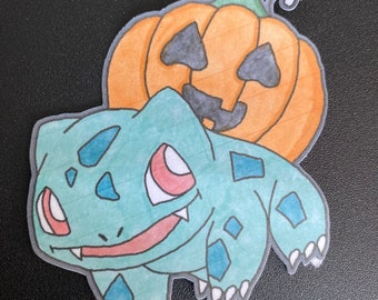 Halloween bulbasaur sticker