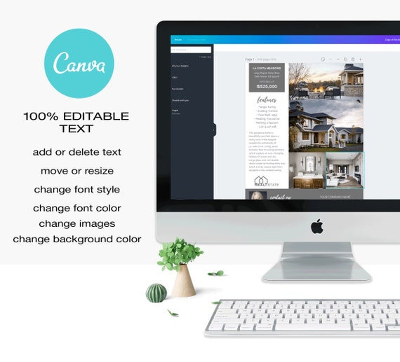 Real Estate Flyer Template EDITABLE Property Flyer Two - Etsy