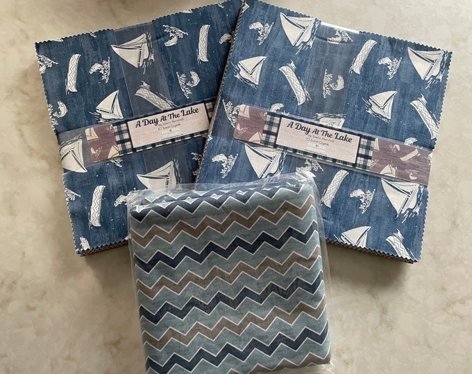 A Day at the Lake by Wilmington Layer Cake and Yardage Etsy