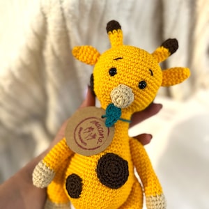 Plushie Stuffed animal for Babies, Giraffe Gift Ideas, Gift for baby shower, Ideas for giraffe lovers, Handmade Giraffe lovers gift for kid