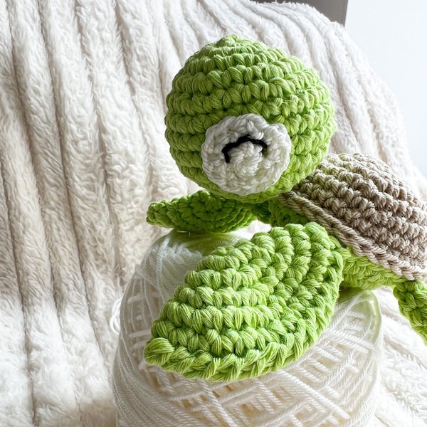 Cadeau de tortue pour maman cadeau fait à la main personalisé grossesse Gehaakte jouet bébé douche cadeau fait à la main