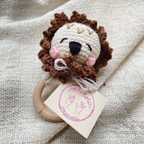 Hochet De Lion Pour Bebe Etsy