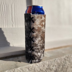 Cowhide Drink Holder 25oz. Tall Boy