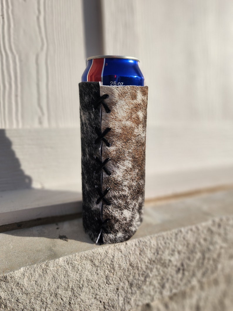 Cowhide Drink Holder 25oz. Tall Boy