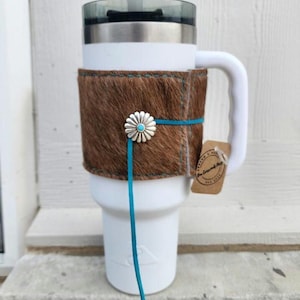 ORIGINAL Cowhide Stanley-Sized Cup Wrap