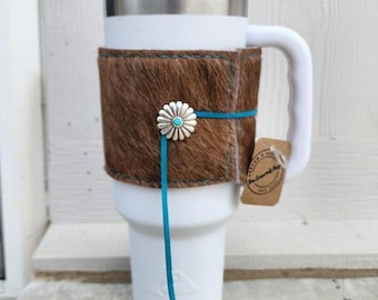 ORIGINAL Cowhide Stanley-Sized Cup Wrap
