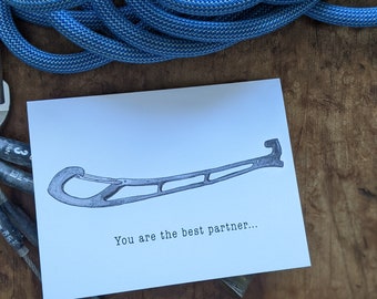 Rock Climbing Valentines- The best partners...