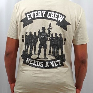 Every Crew Needs a Vet Tee Navy Air Force Marines Military Shirt gift Military Retirement Gifts Veterans Gifts Military Shirt DD214