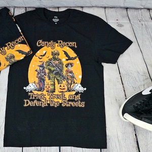 Candy Recon T-Shirt, Army Navy Air Force Marines Tee, Military Halloween Apparel, Spooky Military, Veterans Military Shirt Gifts