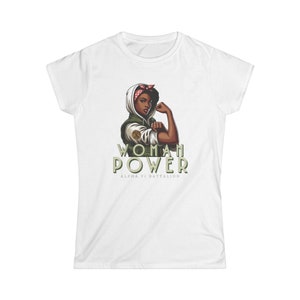 Rosie the Riveter Inspired T-Shirt Ebony Gift for Proud Military Wife Mom, Military, Army Wife Mom, Marine Wife Mom, Air Force Wife Mom USA