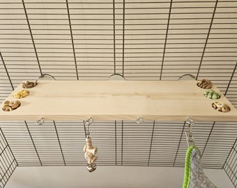 Jumbo Treat Ledge (50cm) - Pet Cage Accessories, Extra Large Platform, Shelf, Natural Enrichment, Rat, Mouse, Gerbil, Degu, Bird, Budgie