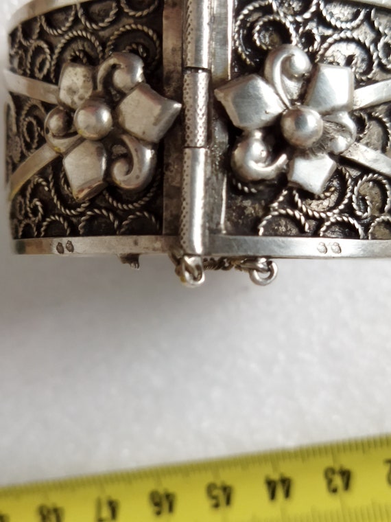 Tunisian bracelet in solid silver. - image 5