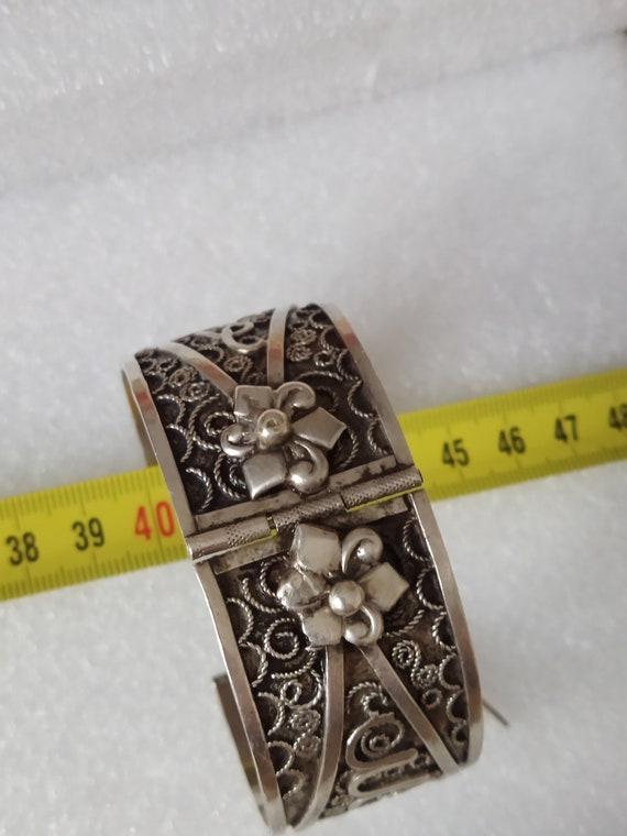 Tunisian bracelet in solid silver. - image 9