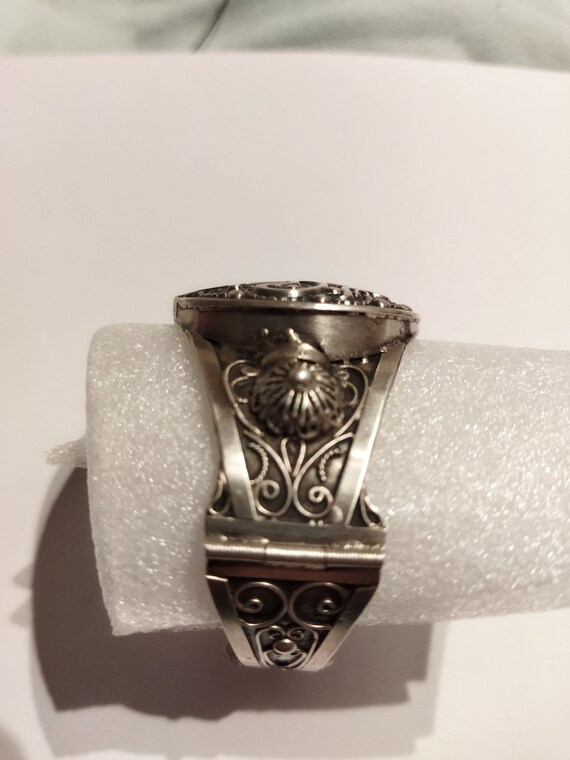 Berber bracelet in solid silver - image 9