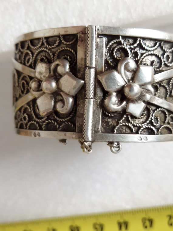 Tunisian bracelet in solid silver. - image 3