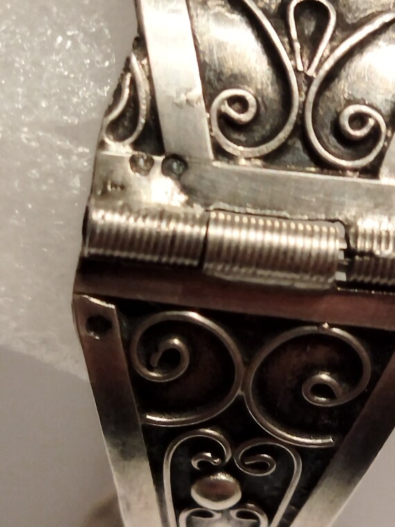 Berber bracelet in solid silver - image 5