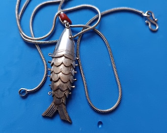 アンティーク ANTIQUE フィリグリー 純銀 フィッシュ 「魚」 ペンダント アンティーク ANTIQUE フィリグリー 純銀 フィッシュ 「魚