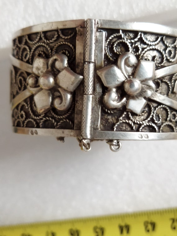 Tunisian bracelet in solid silver. - image 2