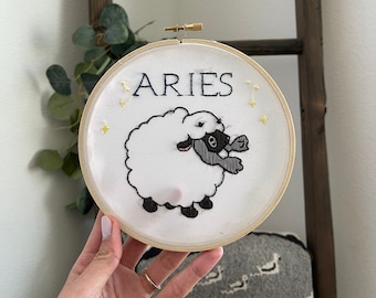 Pokémon Wooloo Zodiac Aries Embroidery w/ Hoop