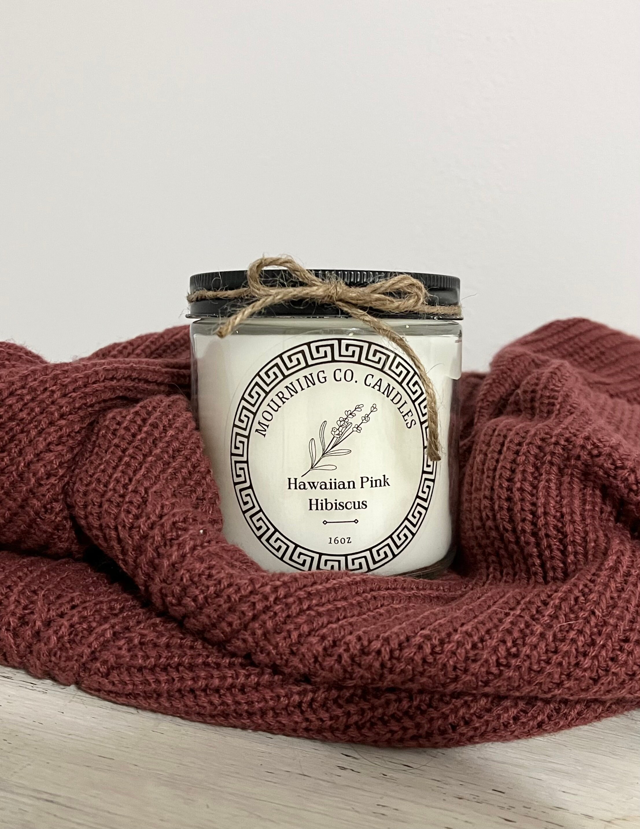 16 Oz Dyefree Candle in Glass Jar With Crackling Wooden Wick Etsy