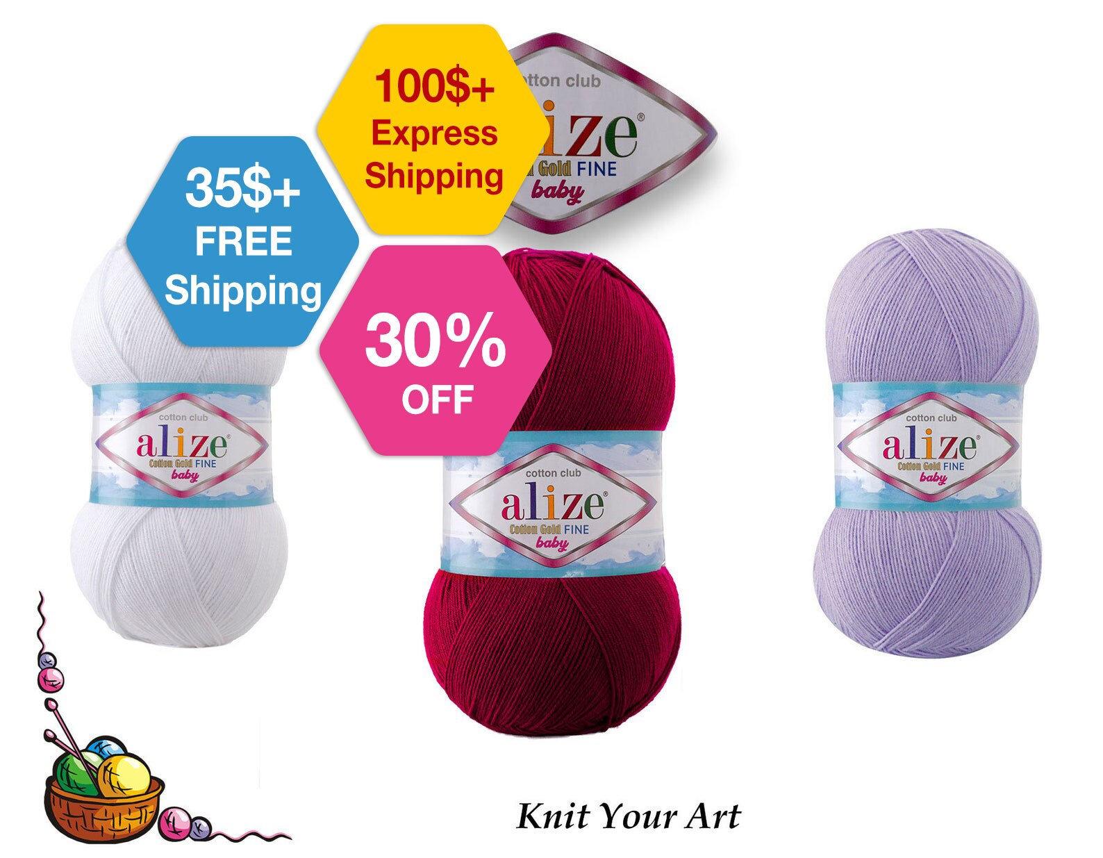 ALIZE COTTON GOLD Yarn, 57 Colors, Amigurumi Cotton Yarn, Cotton