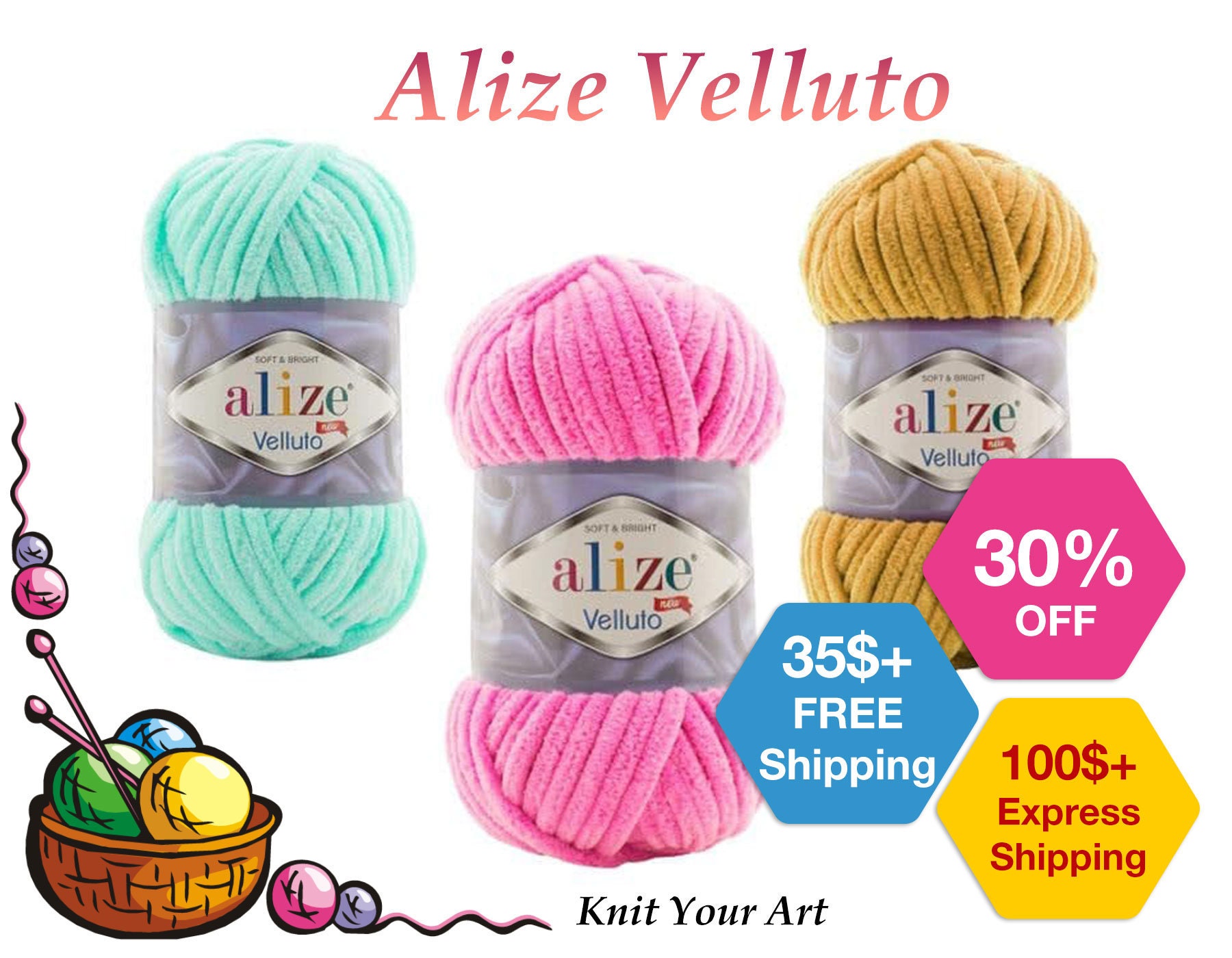 ALIZE SOFTY PLUS Yarn Plush Yarn Baby Yarn Super Bulky Yarn Chunky Yarn  Soft Yarn Multicolor