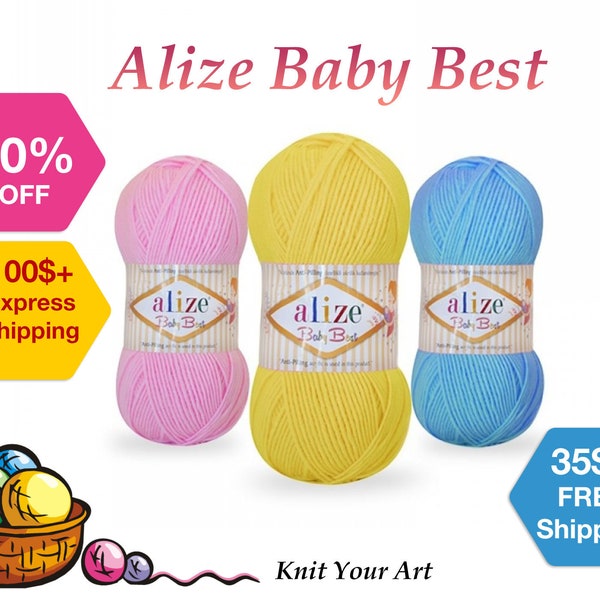 Alize Baby Best, Bamboo Yarn, Acrylic Yarn, Baby Yarn, Anti Pilling Yarn, Autumn Winter Collection