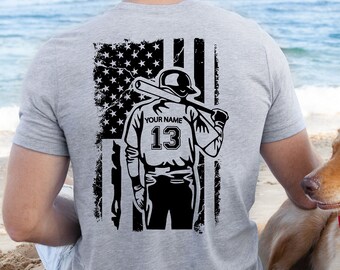 Customized Baseball Player Shirt, Personalized Baseball Player Shirt, Custom Name Baseball Player, Baseball Lover Gift, Baseball Fan Shirt