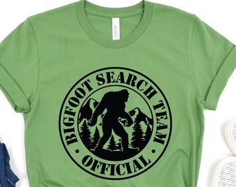 Bigfoot Search Team Official, Bigfoot Shirt, Bigfoot Gift, Bigfoot Sasquatch Shirt, Bigfoot Tshirt, Yeti Shirt, Bigfoot T Shirt, Camping Tee