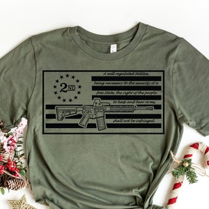 2.ÄNDERUNG Shirt, 2.ÄNDERUNG Geschenk, amerikanische Flagge Shirt, USA Flagge Shirt, gut reguliert Miliz Shirt, Armee Shirt, Militär Shirt,