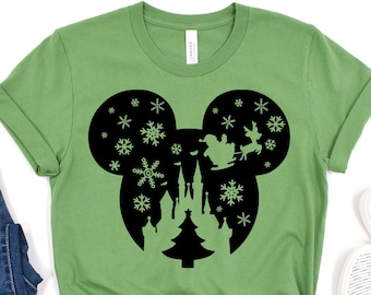 Snowflake Mickey, Disney Christmas Mickey Head, Disney Christmas Family Shirts, Disney Christmas Trip, Disney Christmas Vacation