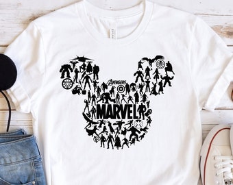 Avengers Mickey Head, Disney Family Shirts, Disney Vacation Shirts, Disney Family Vacation Shirt, Disney Shirts for Girls, Disney Trip Tees