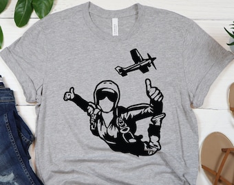Sky Diving Shirt, Sky Diving Gift, Sky Diving T-Shirt, Parachuting Shirts, Skydiver Shirt, Skydiver Gift, Sky Diving Shirts, Base Jumping