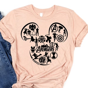 Mickey Ears Avengers, Avengers Shirt, Avengers Gift, Disney Avengers Shirt, Avengers Disney Shirt, Disney Family Shirt, Disney Trip Shirt